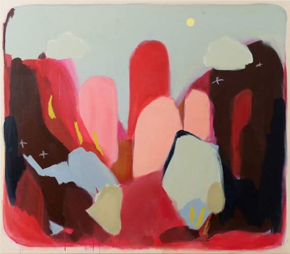 2026 - acrylic and oil sticks on canvas - 140 x 160 cm