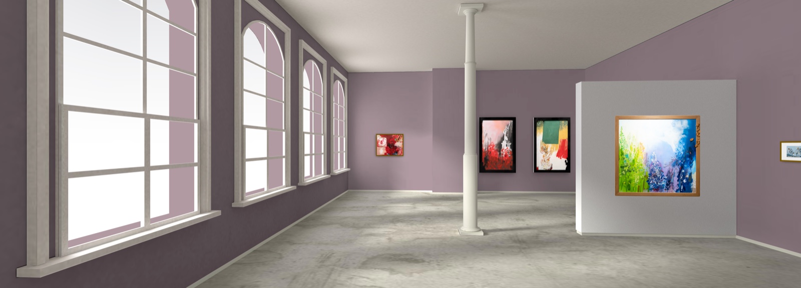A 3D virtual tour of Monika Thiele's exhibition space, allowing visitors to explore the works from different angles and perspectives.