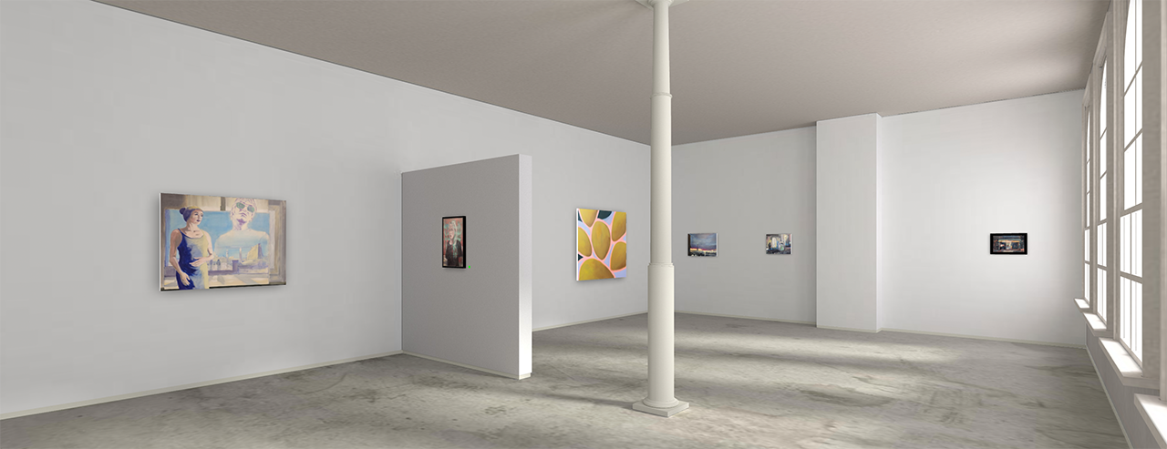 >A 3D virtual tour of Pauline T. Schulte & Leonhard Wachter exhibition space, allowing visitors to explore the works from different angles and perspectives.